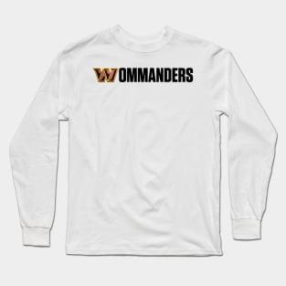 Wommanders Black Text Long Sleeve T-Shirt